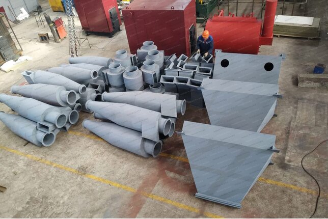 Производство промышленных циклонов ЦН 11 600 6СП