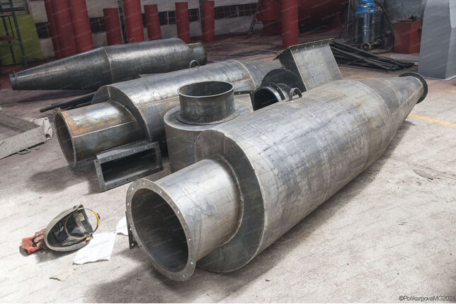 Изготовление промышленных циклонов ЦН 15 500 2УП