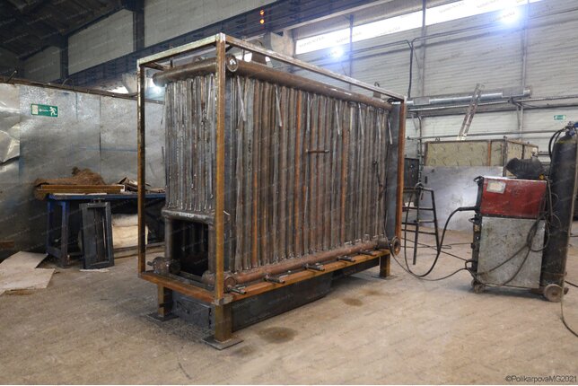 Твердотопливный котел 400 кВт - изготовление